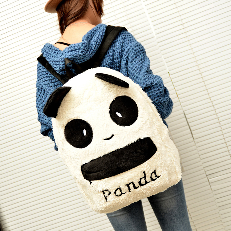 New Cute Furry Panda Backpack Bag KK7 on Luulla